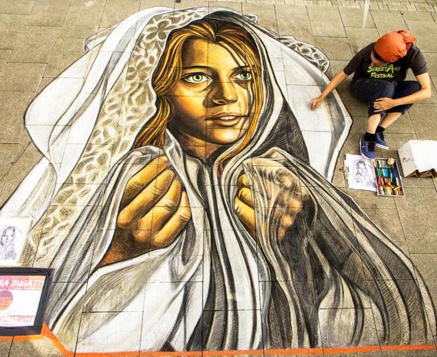 The Impressive Anamorphic Street Painting Of Vera Bugati 13