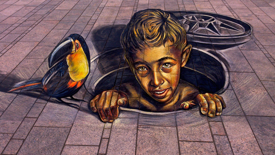 The Impressive Anamorphic Street Painting Of Vera Bugati 16