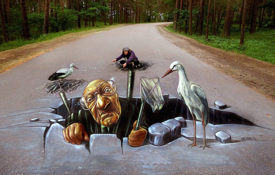 The Impressive Anamorphic Street Painting Of Vera Bugati 3