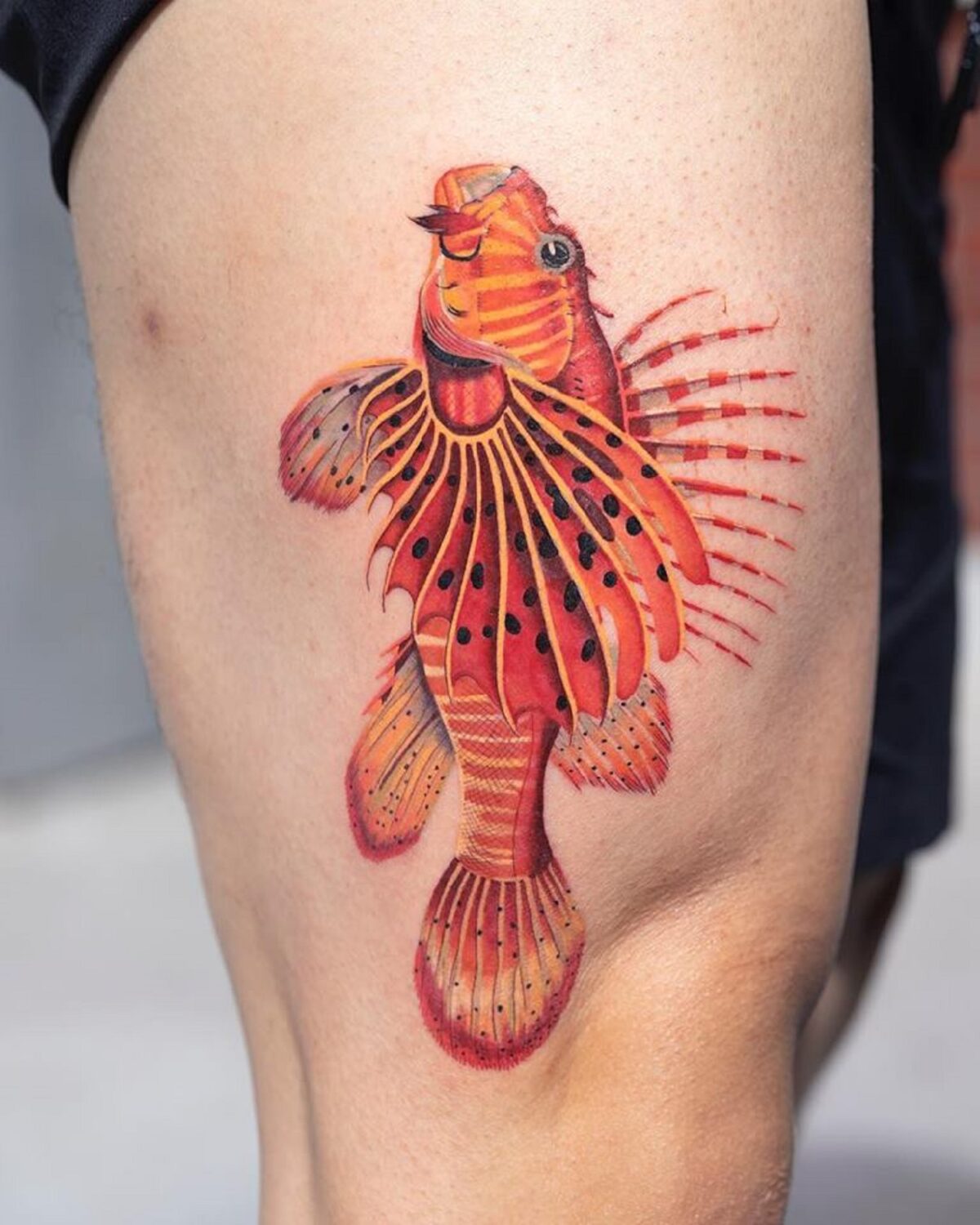 Vibrant And Multicolored Fauna And Flora Tattoos By Zihee 12