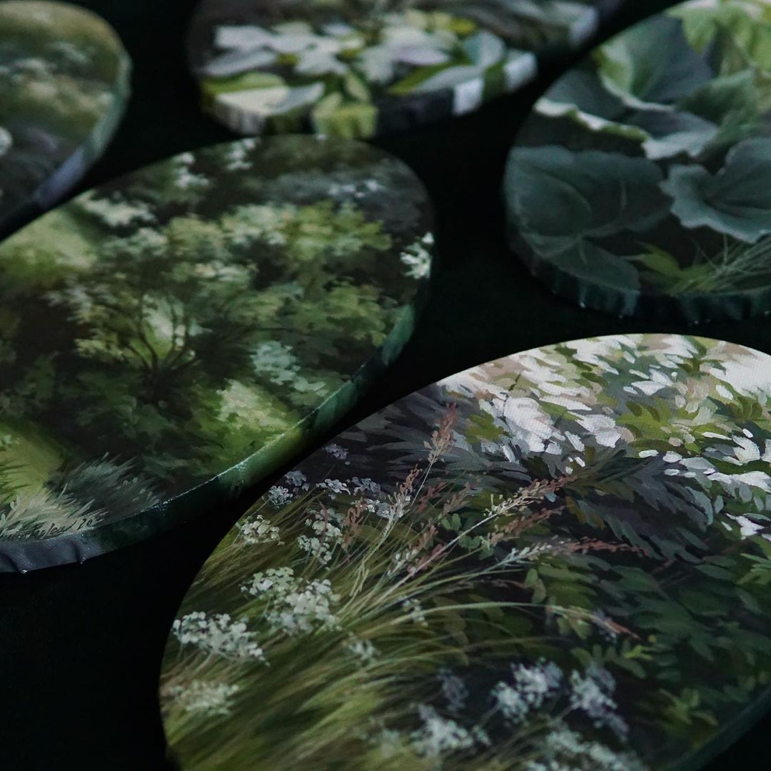 Exuberant Plant Paintings By Ieva Kampe Krumholca 2