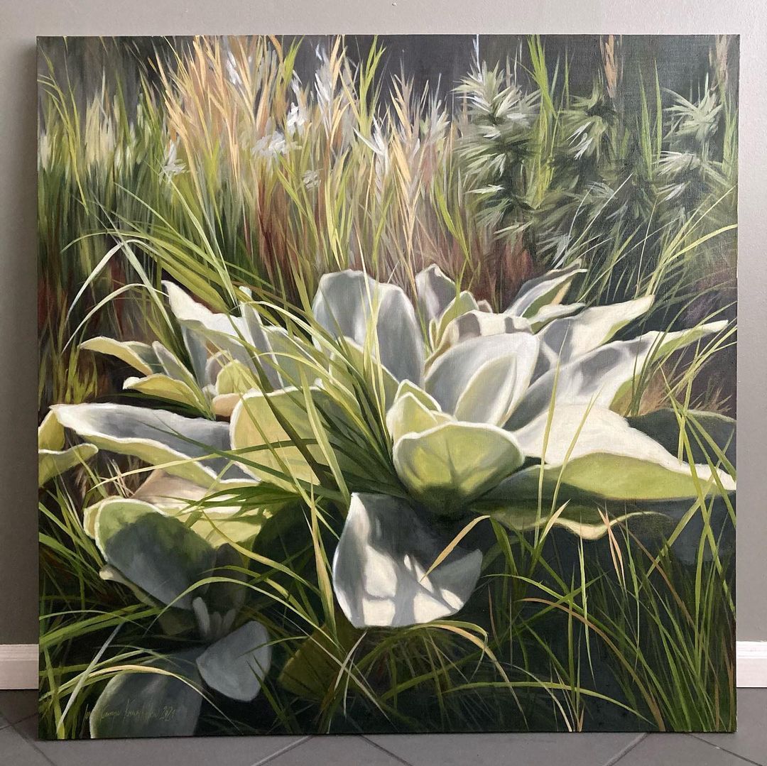 Exuberant Plant Paintings By Ieva Kampe Krumholca 5