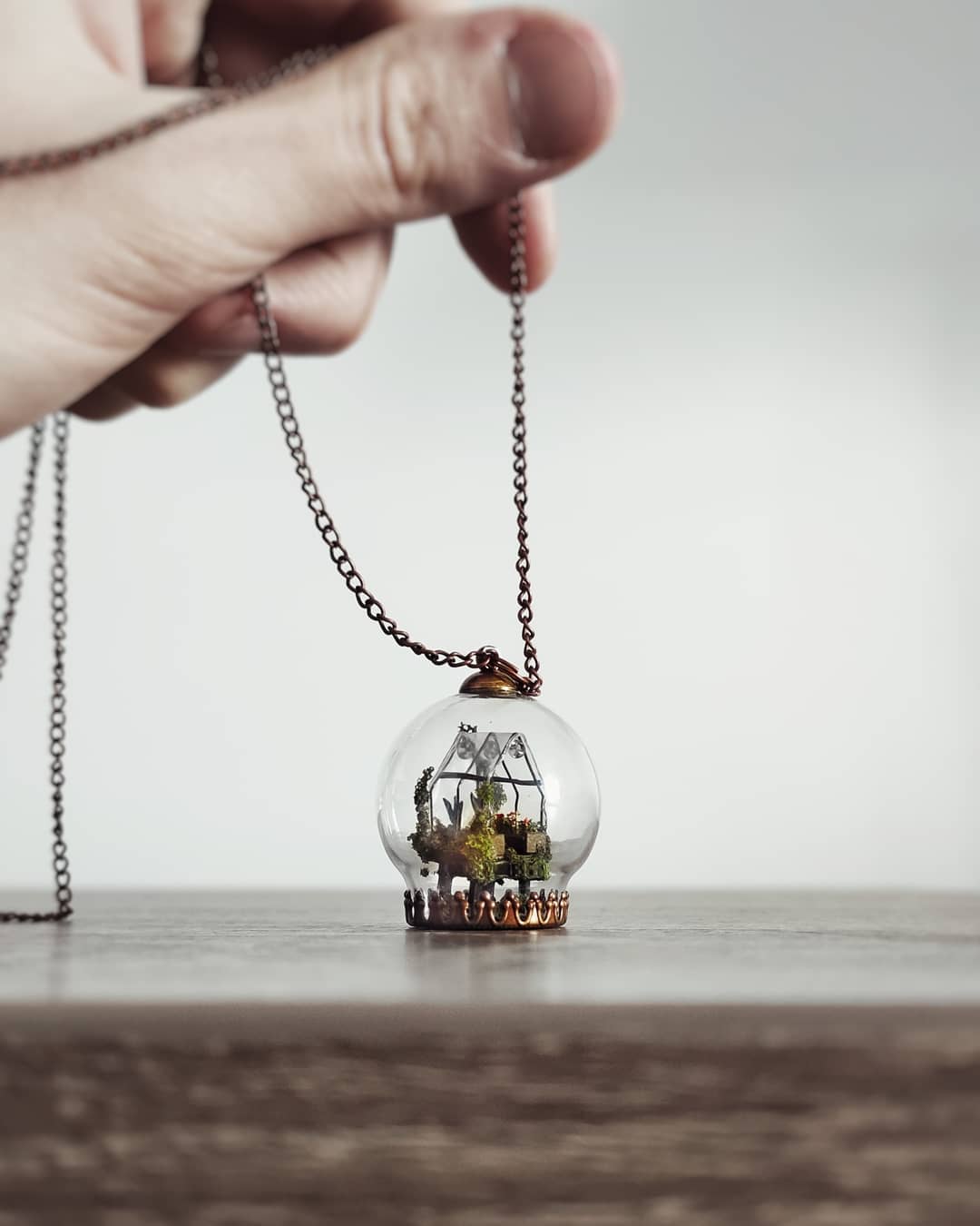 Fantastical Miniatures Encased In Glass Domes By Michael Davydow 9