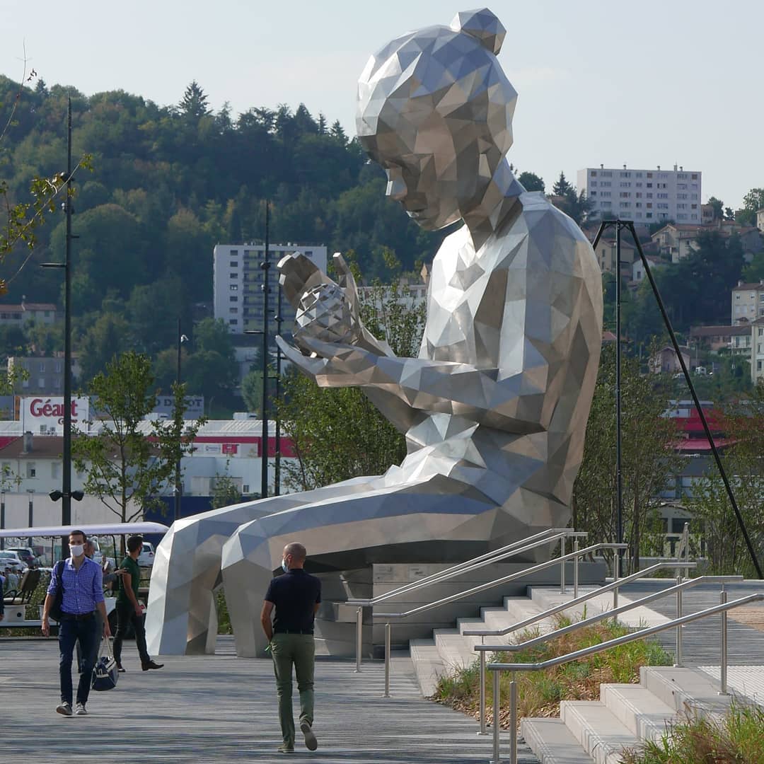 Incredible Geometric Public Space Sculptures By David Mesguich 8