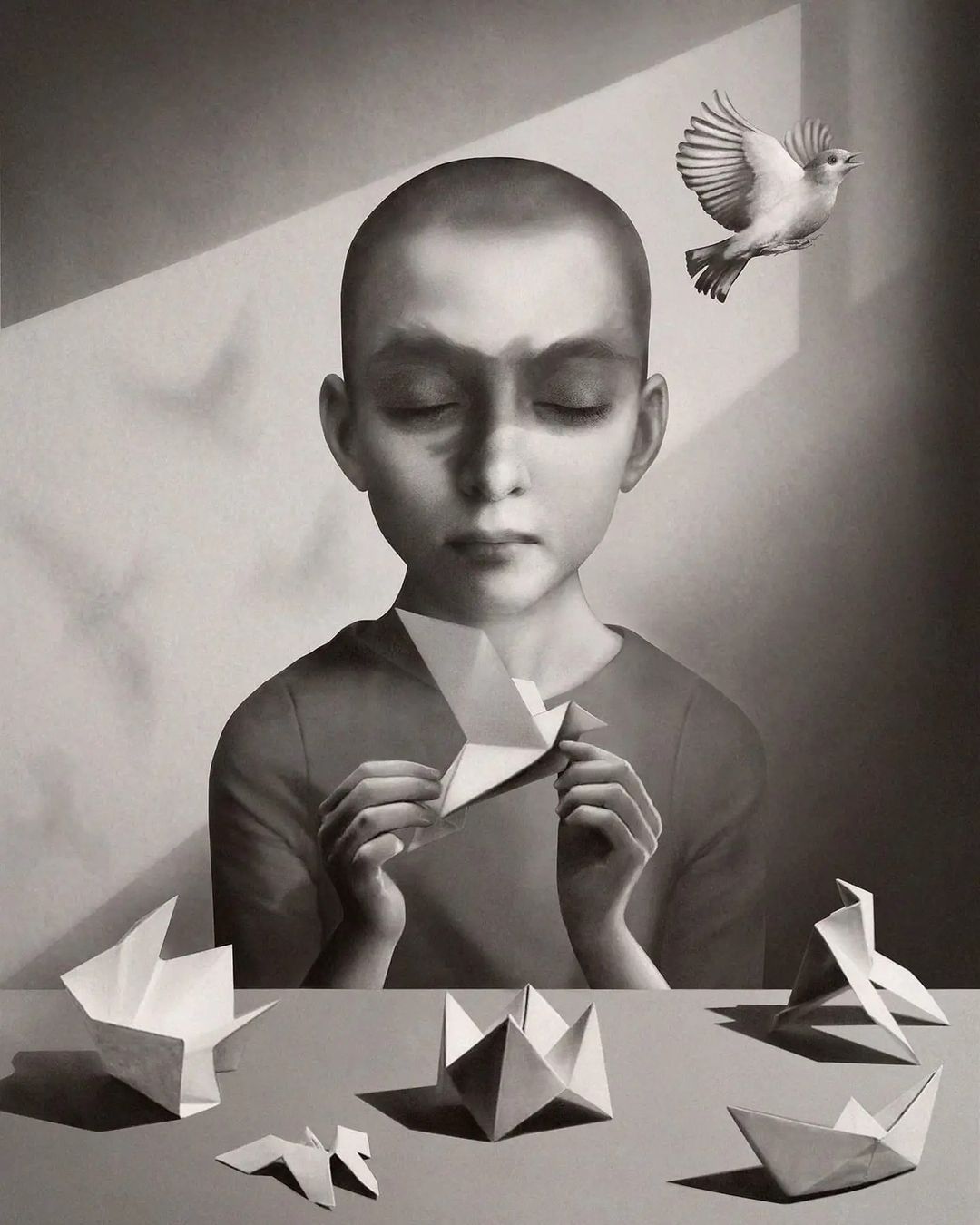 Intimate And Thoughtful Black And White Illustrations By Marco Palena 12