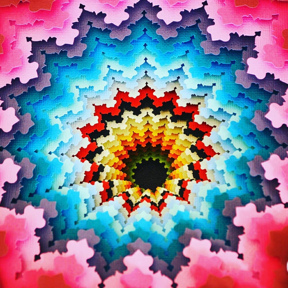 Mesmerizing Paper Sculptures Of Colorful Portals By Daniel A Du Preez 18