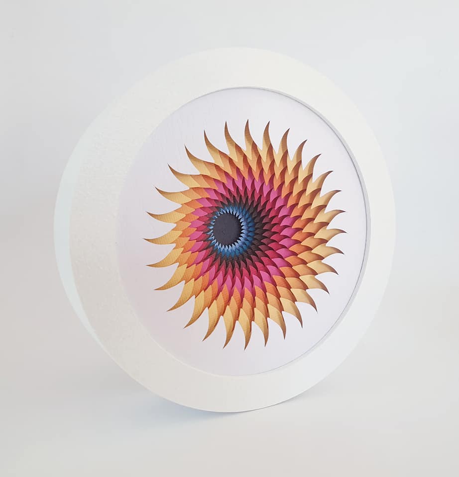 Mesmerizing Paper Sculptures Of Colorful Portals By Daniel A Du Preez 2