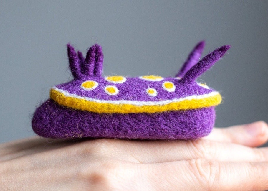 Colorful Needle Felted Sea Slugs By Arina Borevich 5