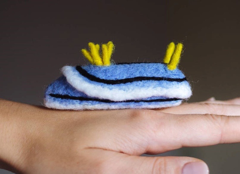 Colorful Needle Felted Sea Slugs By Arina Borevich 9