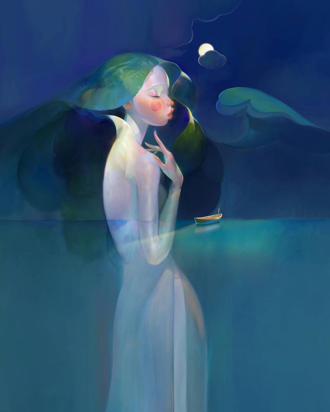 Ethereal Girls Delicate Digital Paintings Of Thanh Nhan 2