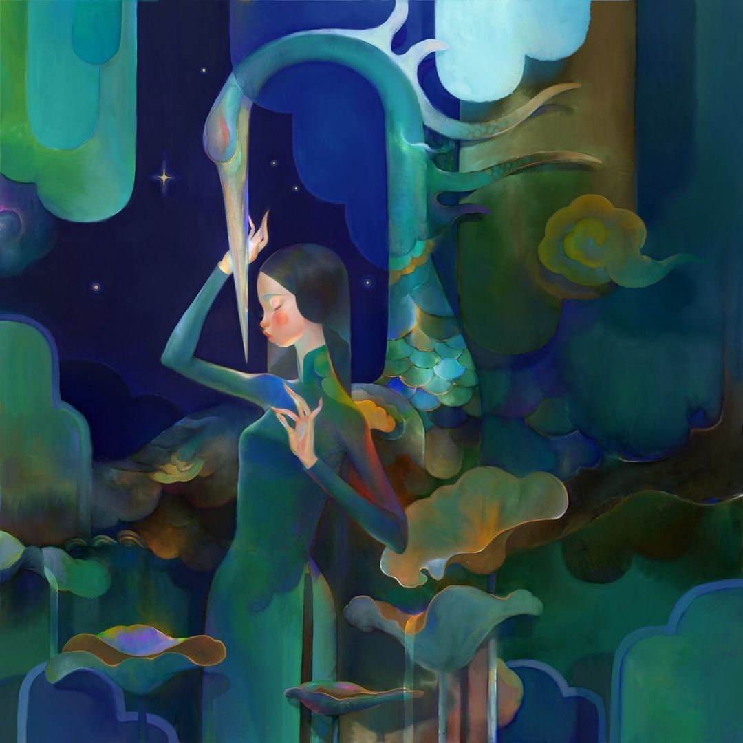 Ethereal Girls Delicate Digital Paintings Of Thanh Nhan 3