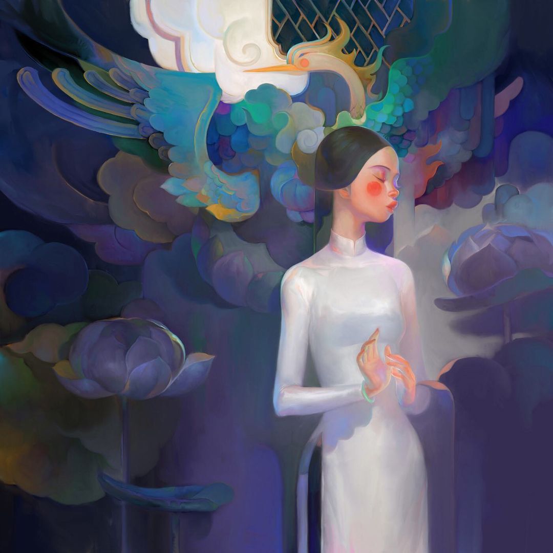 Ethereal Girls Delicate Digital Paintings Of Thanh Nhan 4