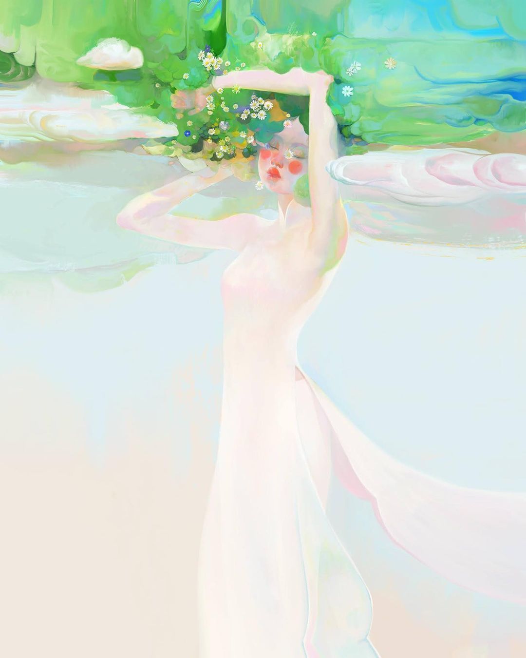 Ethereal Girls Delicate Digital Paintings Of Thanh Nhan 8