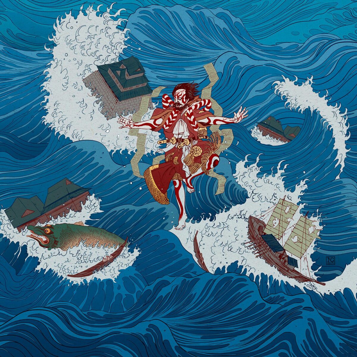 Fascinating Japan Inspired Illustrations By Nicolas Castell 14