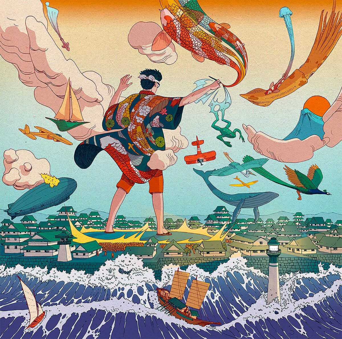 Fascinating Japan Inspired Illustrations By Nicolas Castell 3