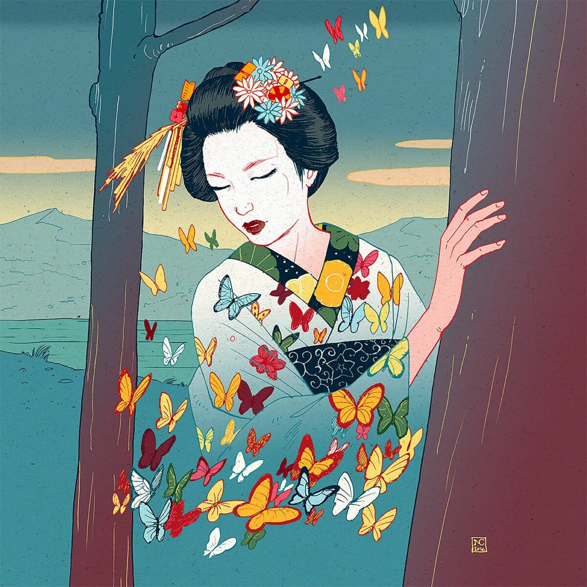 Fascinating Japan Inspired Illustrations By Nicolas Castell 7