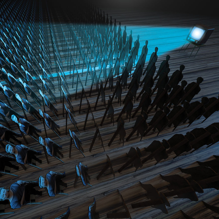 Impacting Illustrations And Digital Collages On Modern Polish Society By Igor Morski 13