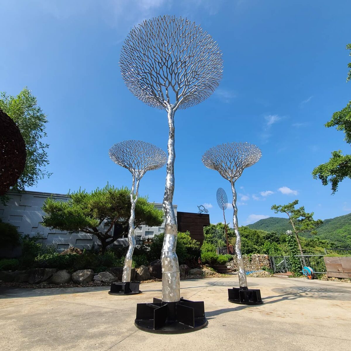 Impressive Contemporary Wood Metal And Stone Sculptures By Jaehyo Lee 16