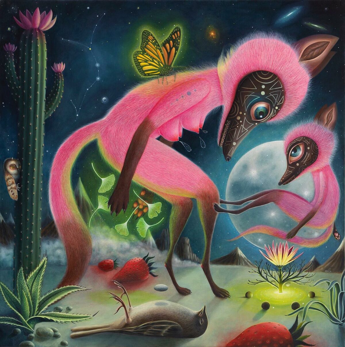 Lovely Paintings Of Quirky Creatures By Peca 12