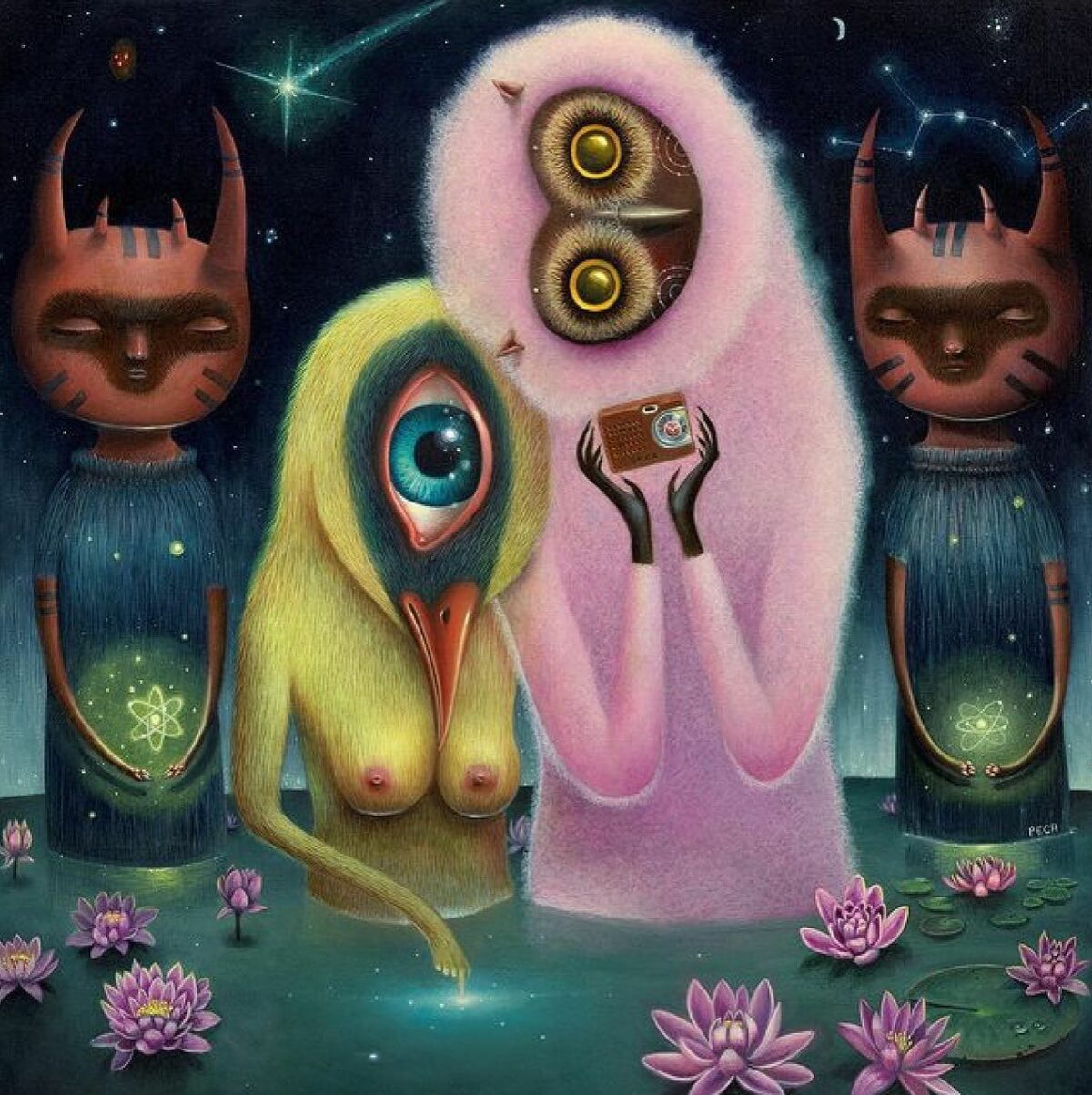 Lovely Paintings Of Quirky Creatures By Peca 16