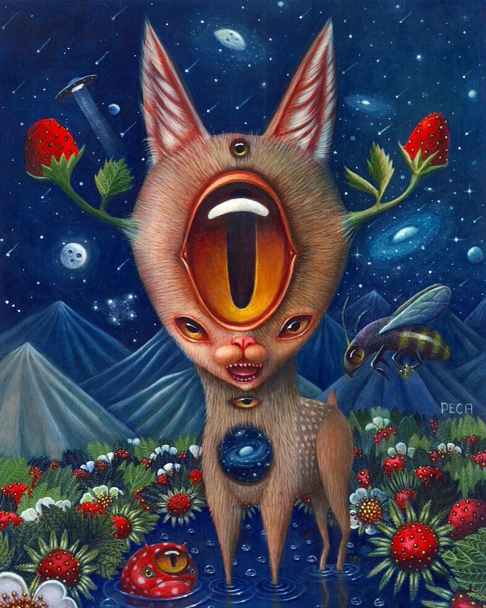 Lovely Paintings Of Quirky Creatures By Peca 22