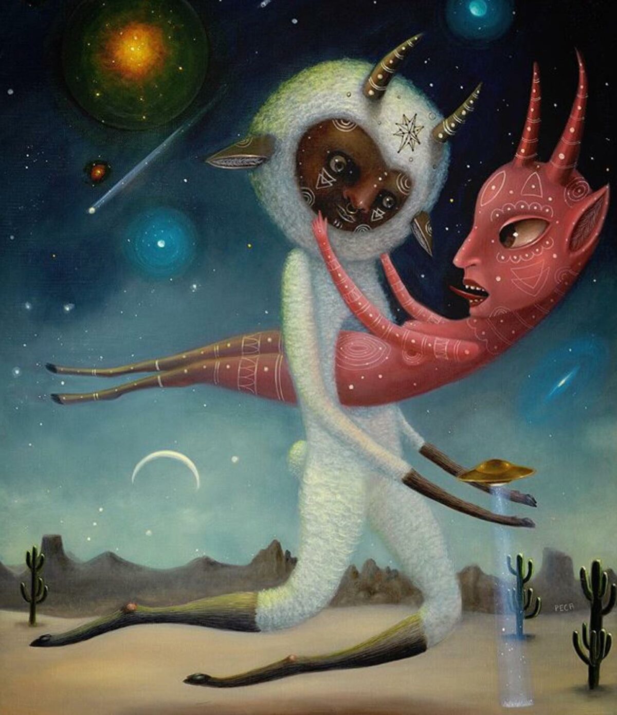 Lovely Paintings Of Quirky Creatures By Peca 8