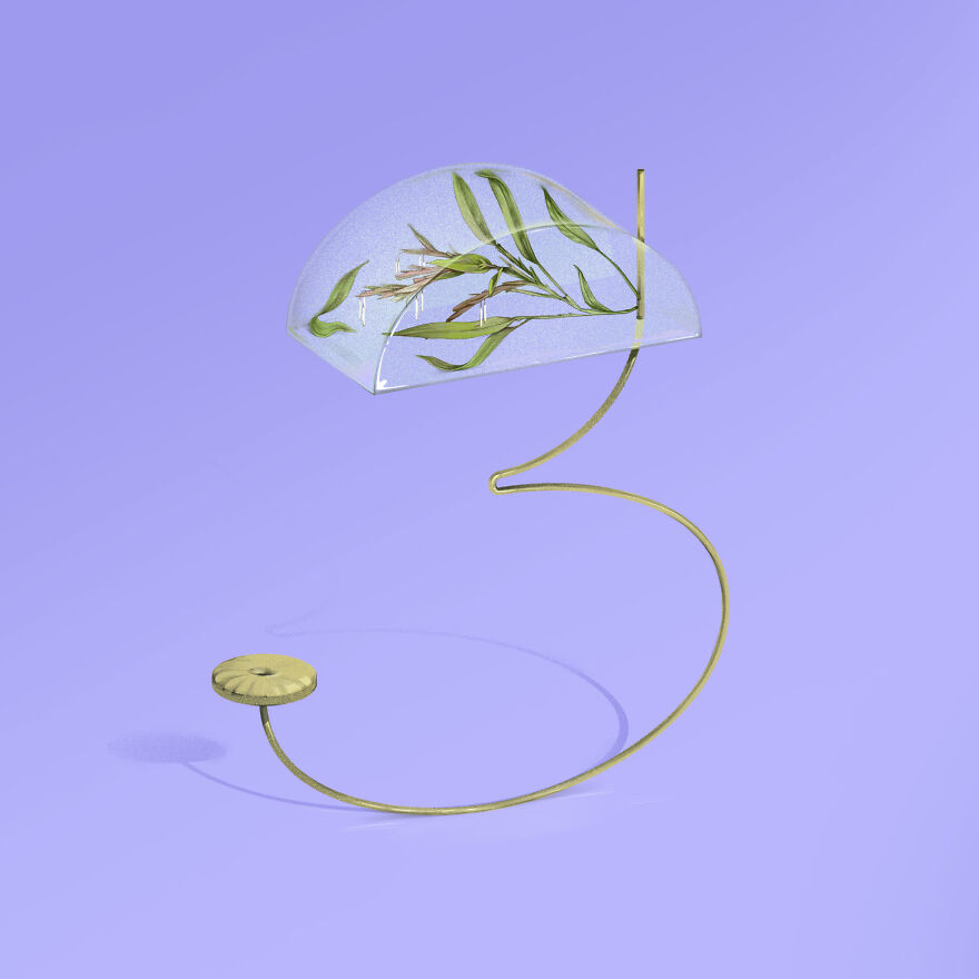 36 Days Of Type 2021 A Striking Alphabet Of Flowers Integrated Into Interior Elements By Laurynas Kamarauskas 4