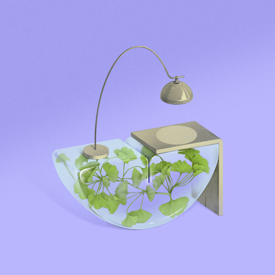 36 Days Of Type 2021 A Striking Alphabet Of Flowers Integrated Into Interior Elements By Laurynas Kamarauskas 17