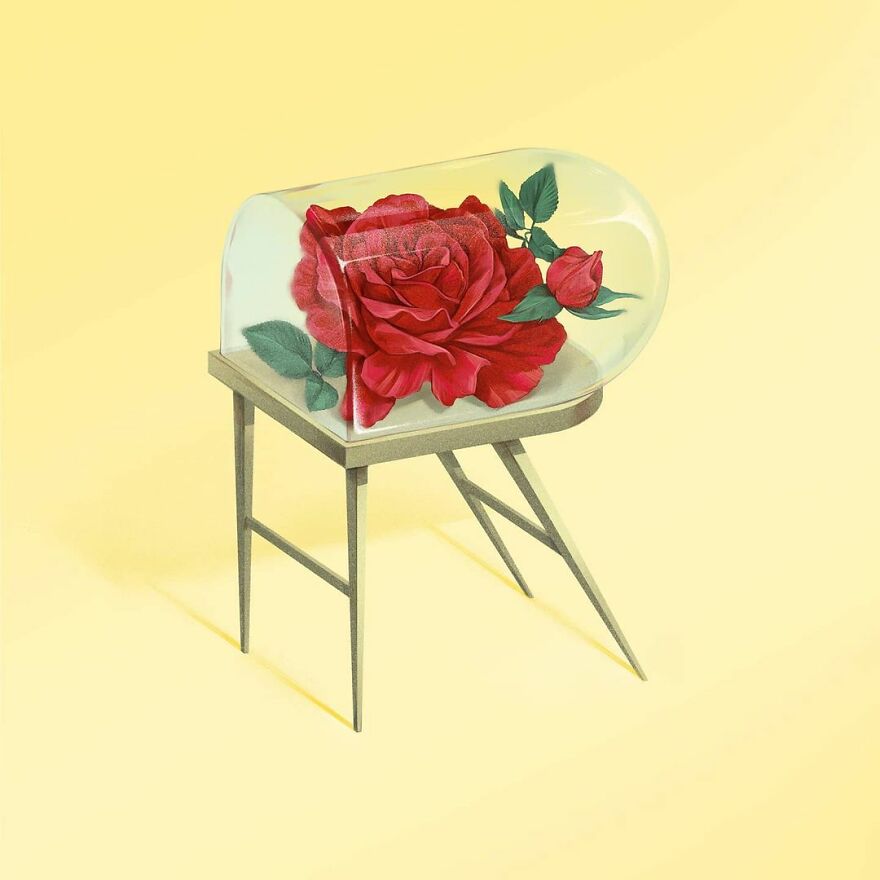 36 Days Of Type 2021 A Striking Alphabet Of Flowers Integrated Into Interior Elements By Laurynas Kamarauskas 28