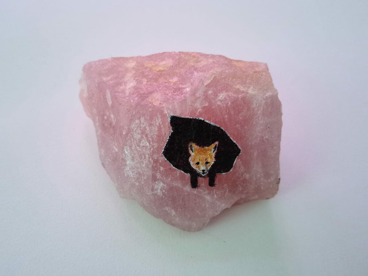 Enchanting Miniature Animals Painted On Rose Quartz By Iantha Naicker 17