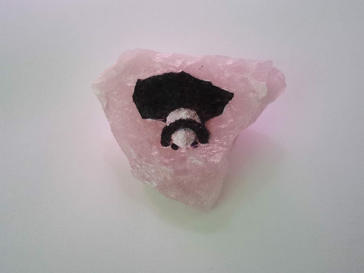 Enchanting Miniature Animals Painted On Rose Quartz By Iantha Naicker 3