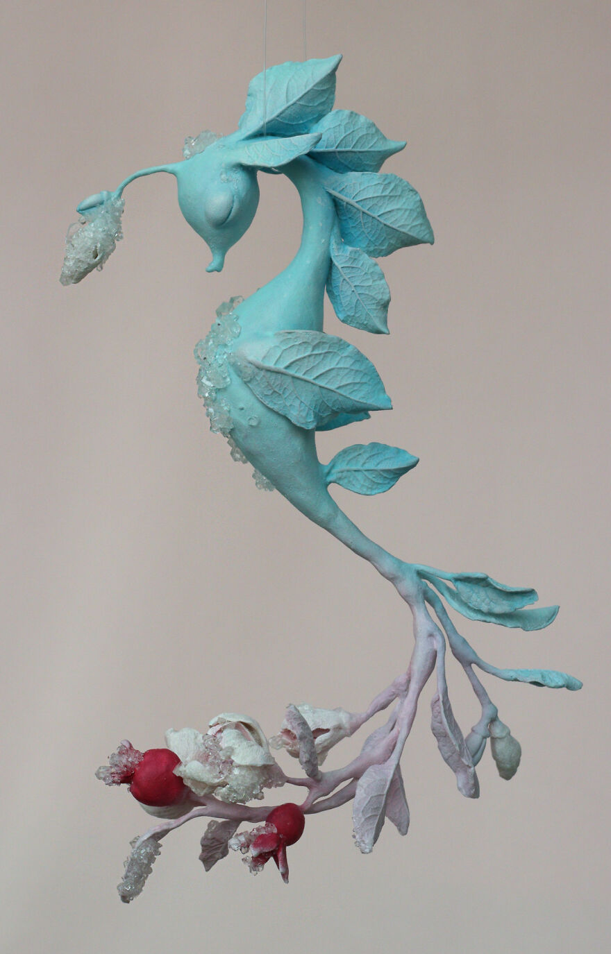 Fantasy Inspired Animal Sculptures Encrusted With Shiny Crystals By Svetlana 1