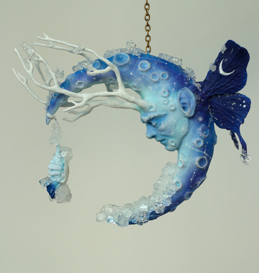 Fantasy Inspired Animal Sculptures Encrusted With Shiny Crystals By Svetlana 2