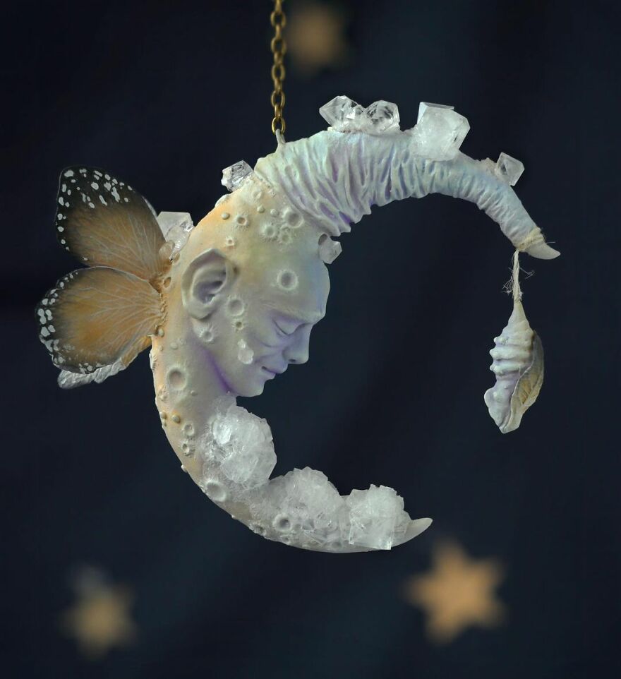 Fantasy Inspired Animal Sculptures Encrusted With Shiny Crystals By Svetlana 20