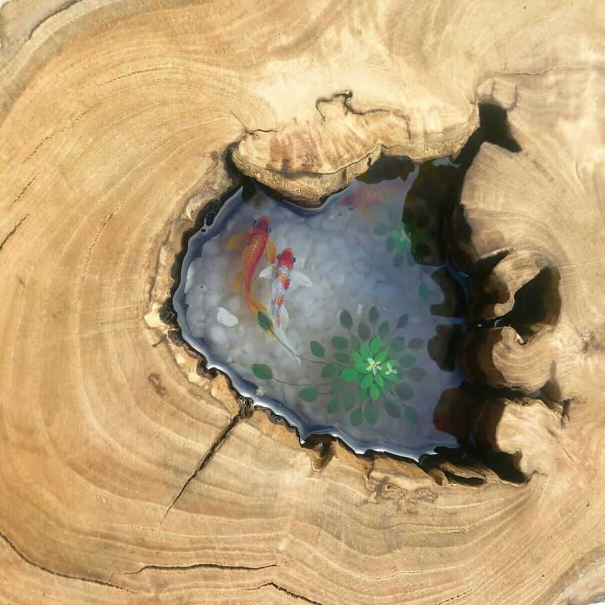 Gorgeous And Detailed 3d Paintings Of Fish In Resin By Feif Dong 13