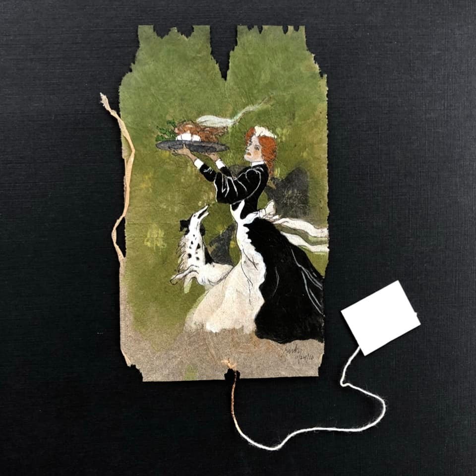 Gorgeous Miniature Watercolors Painted On Used Teabags By Ruby Silvious 4