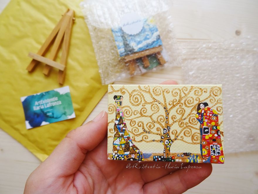 Iconic Paintings Recreated In Miniature Versions By Ilaria Lafronza 22