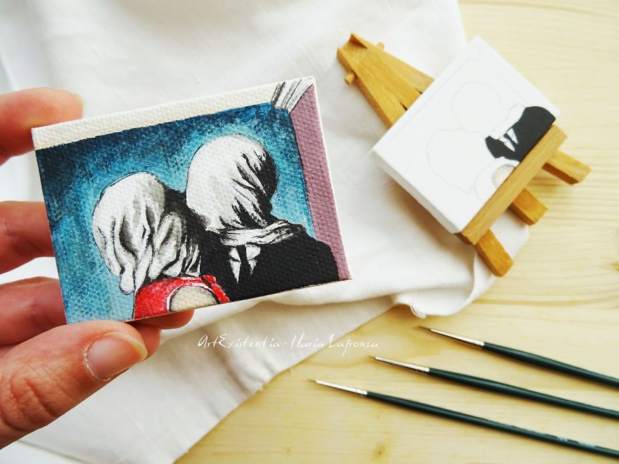 Iconic Paintings Recreated In Miniature Versions By Ilaria Lafronza 23