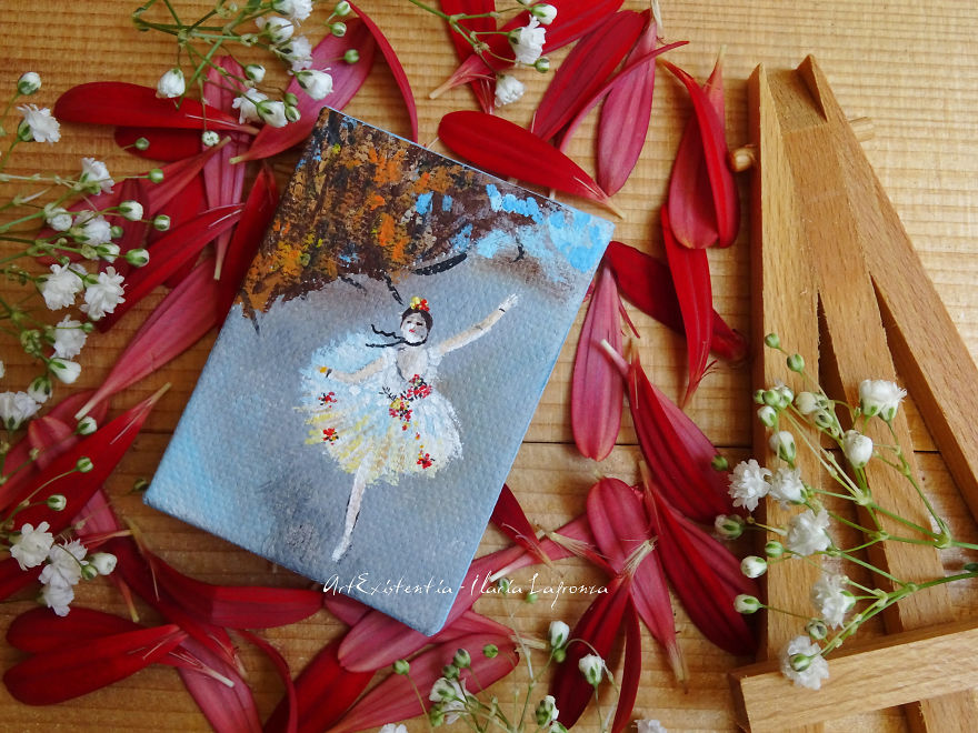 Iconic Paintings Recreated In Miniature Versions By Ilaria Lafronza 8