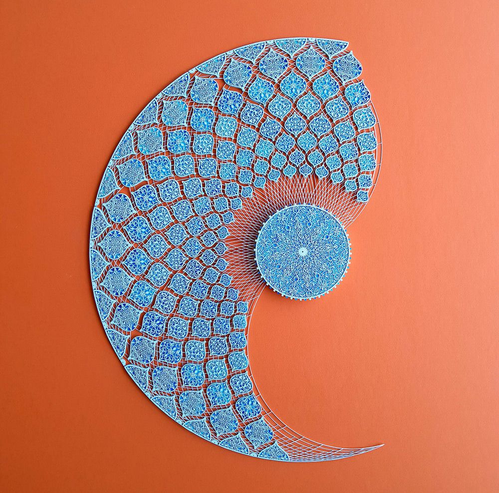 Intricate And Colorful Arabesque Made Of Laser Cut Paper Julia Ibbini 16