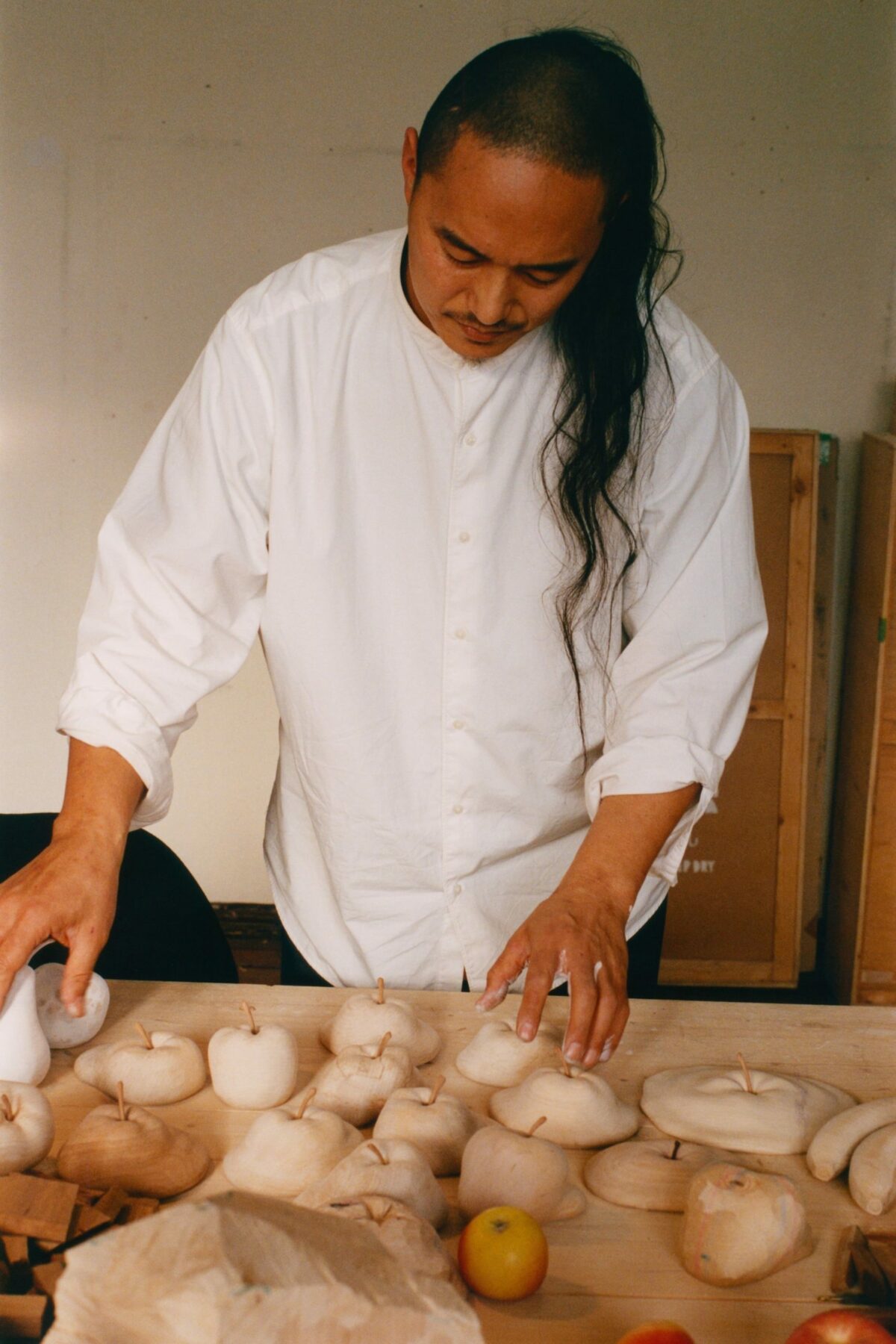 Melting Apples Surreal Hyper Realistic Wood Sculptures By Yosuke Amemiya 11