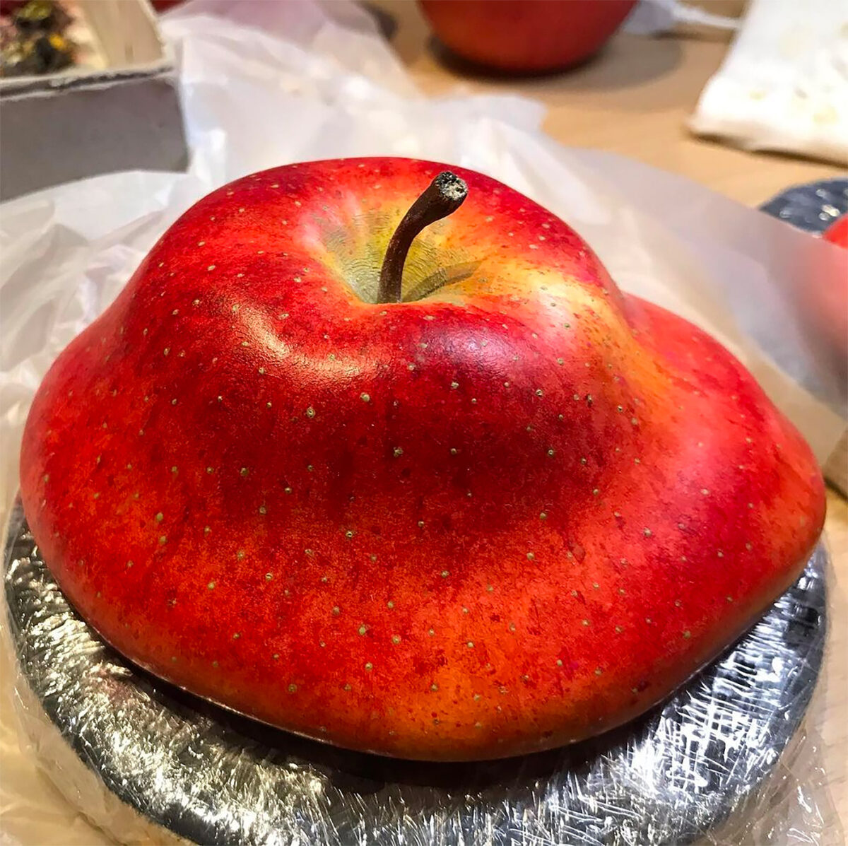 Melting Apples Surreal Hyper Realistic Wood Sculptures By Yosuke Amemiya 7