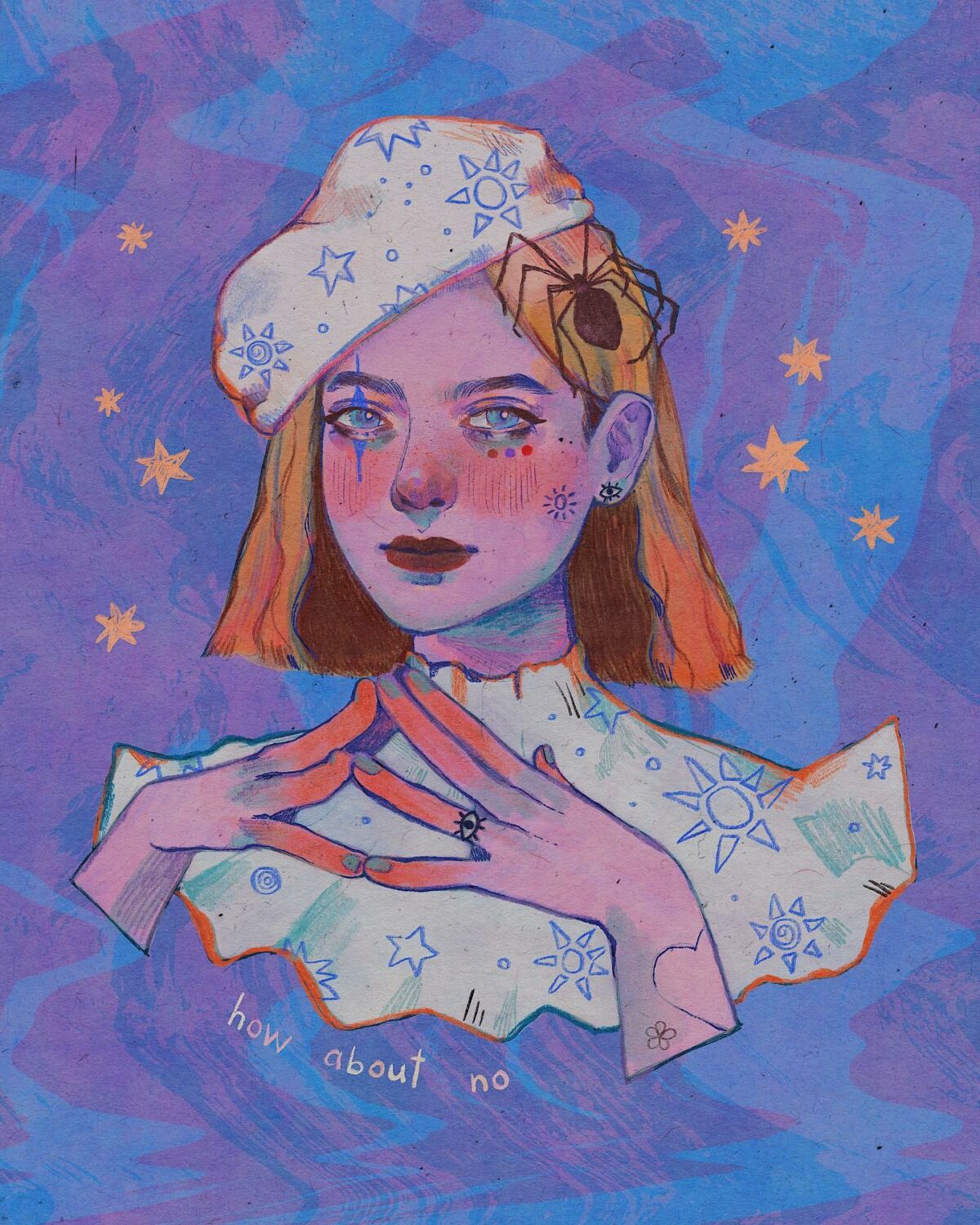 Surreal Traditional Painting Like Digital Portraits Of Ethereal Girls By Vitkaninn 12