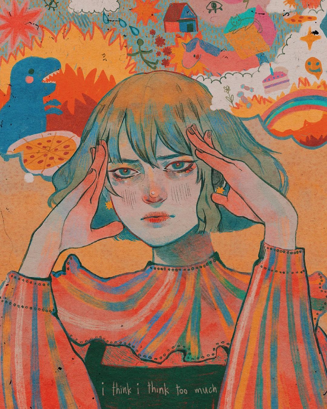 Surreal Traditional Painting Like Digital Portraits Of Ethereal Girls By Vitkaninn 3