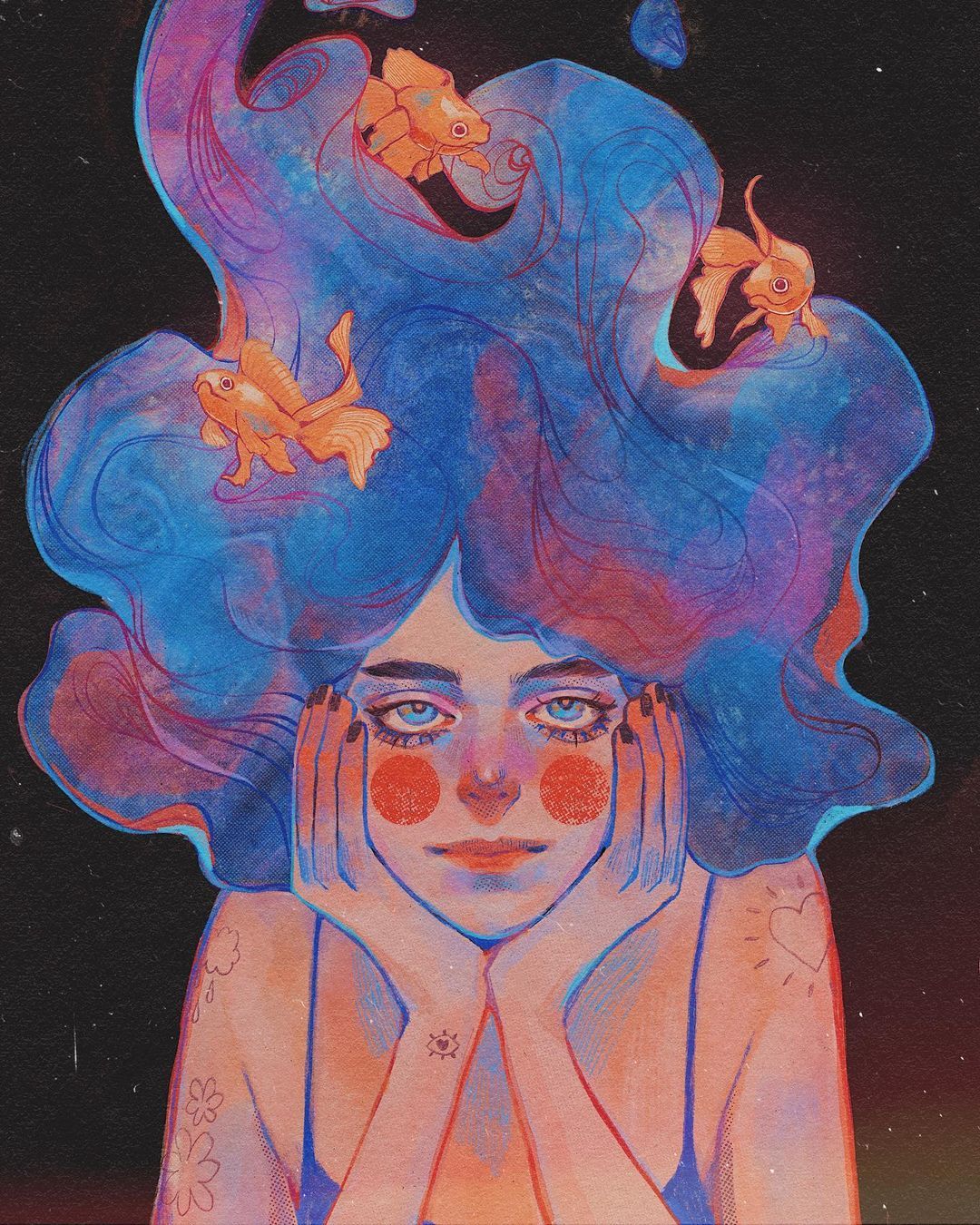 Surreal Traditional Painting Like Digital Portraits Of Ethereal Girls By Vitkaninn 5