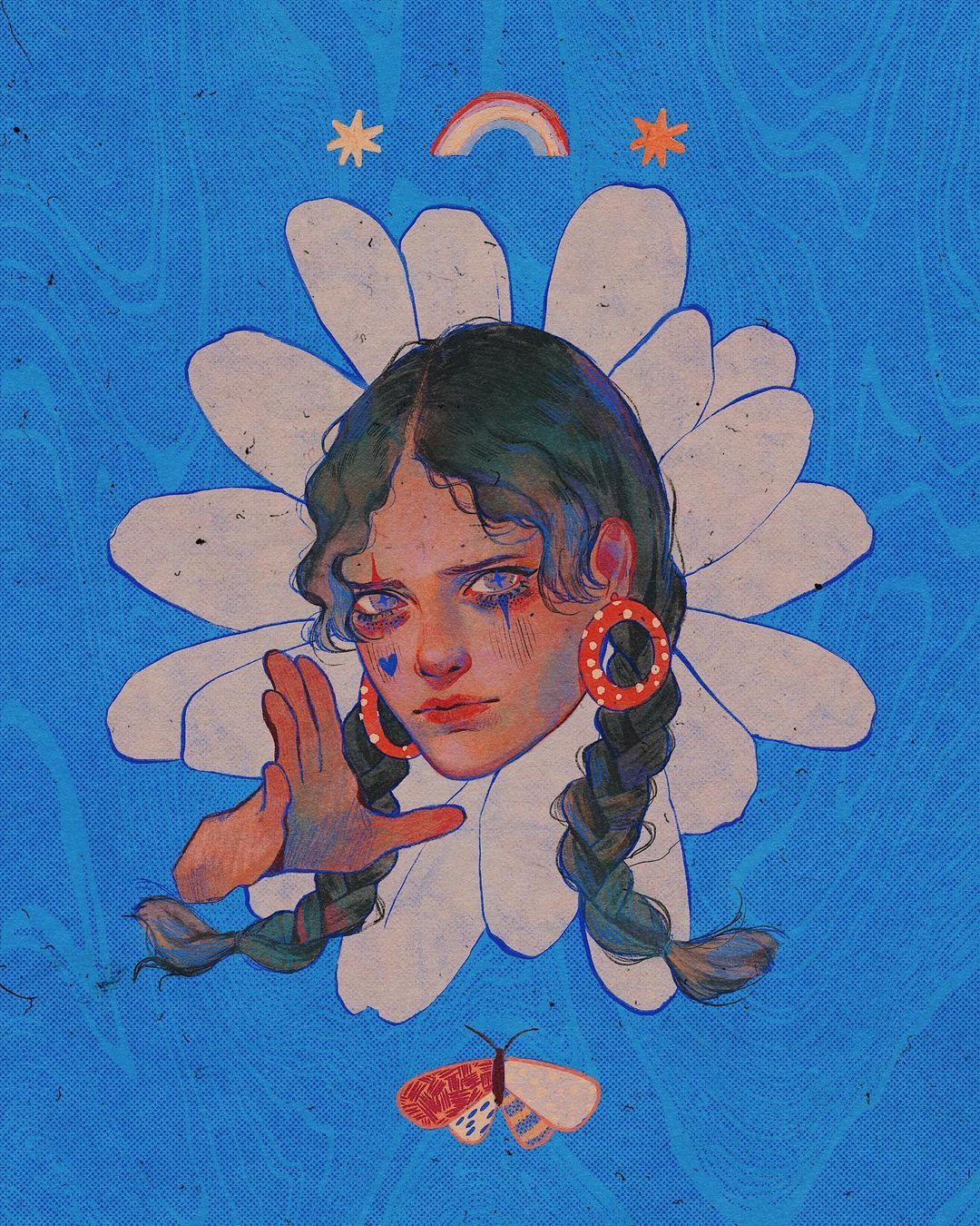 Surreal Traditional Painting Like Digital Portraits Of Ethereal Girls By Vitkaninn 7