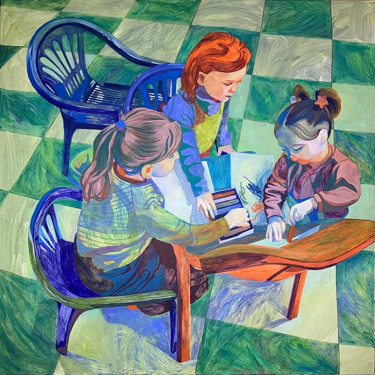 Sweet Daily Life Pleasant Figurative Paintings By Seline Burn 7