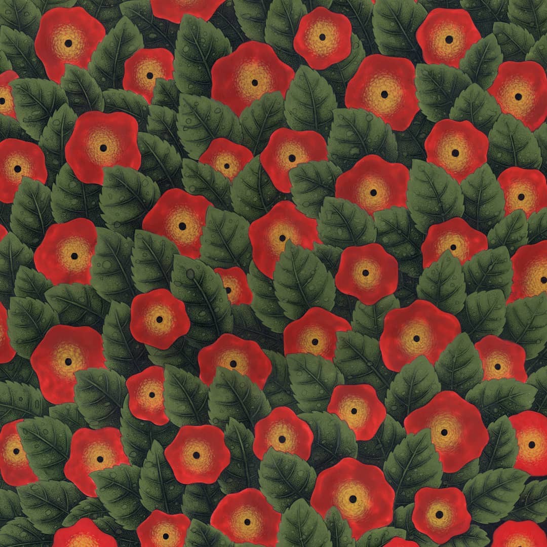 Beautiful And Delicate Paintings Of Flowers And Birds By Maryam Lamei Harvani 3