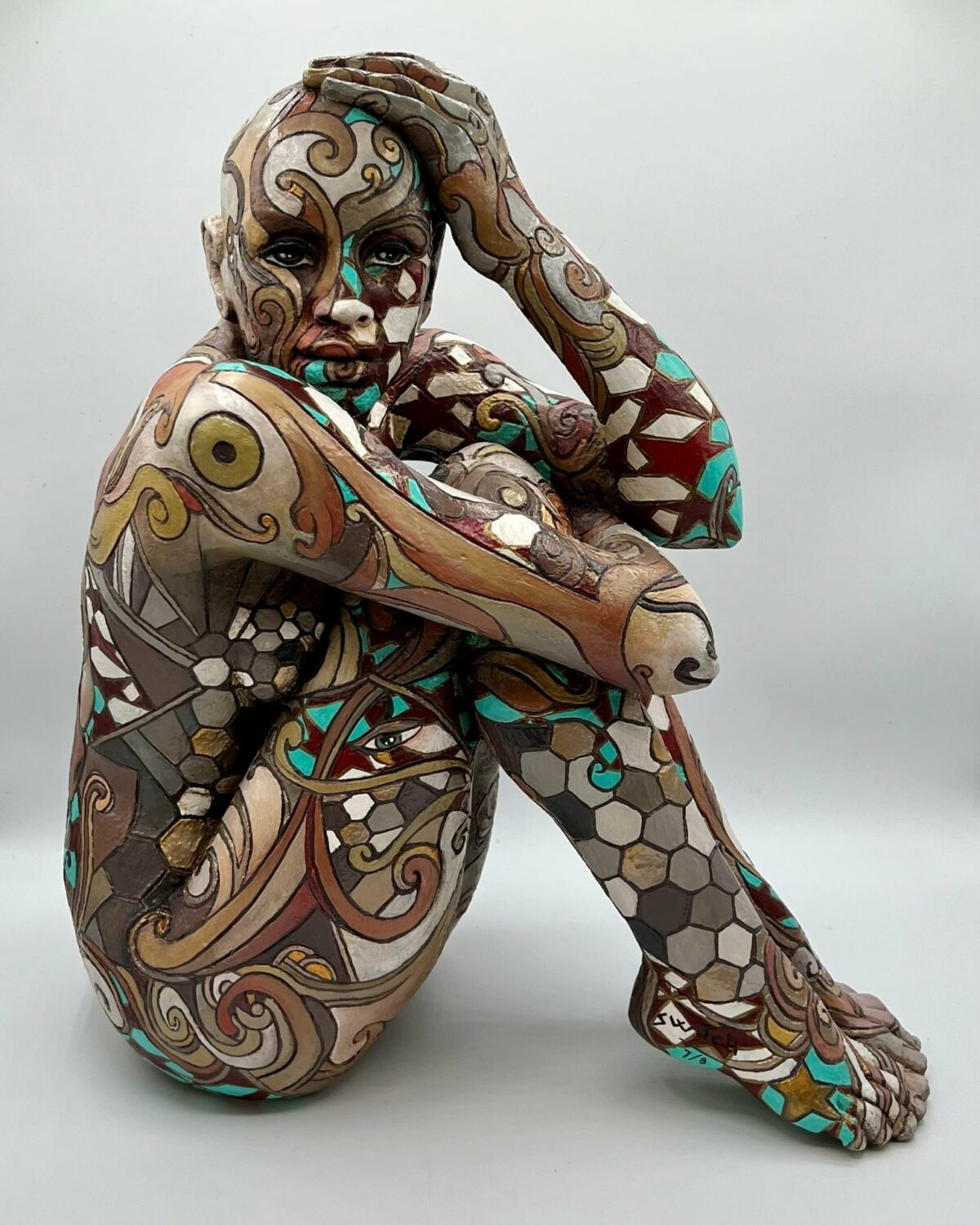 Expressive Figurative Sculptures Gorgeously Covered By Colorful Patterns By Paola Epifani Rabarama 1