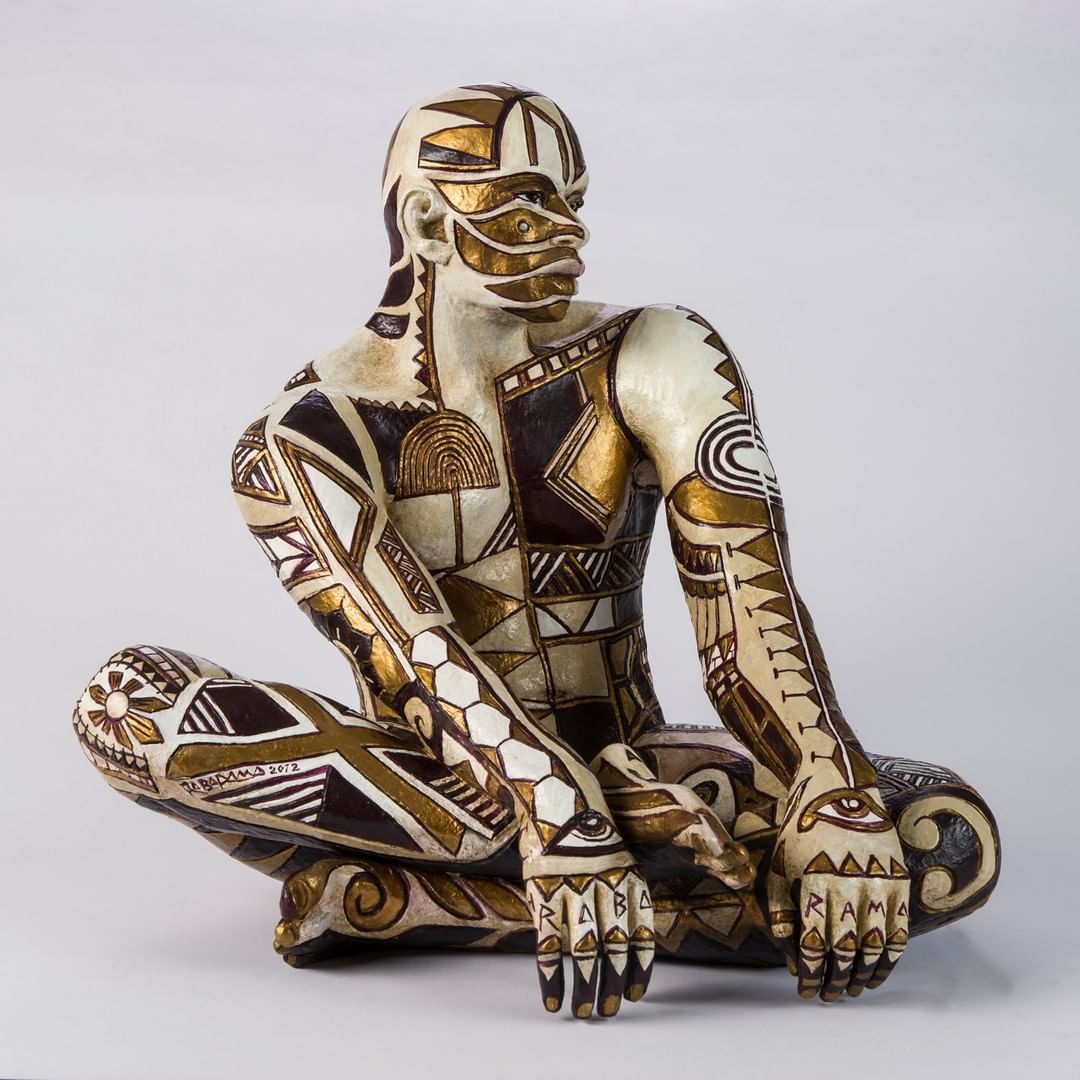 Expressive Figurative Sculptures Gorgeously Covered By Colorful Patterns By Paola Epifani Rabarama 17